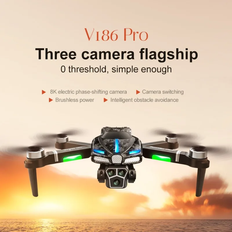 Drone Gimbal - 新しい V186 プロドローンプロフェッショナルブラシレスモーター 8K GPS デュアル