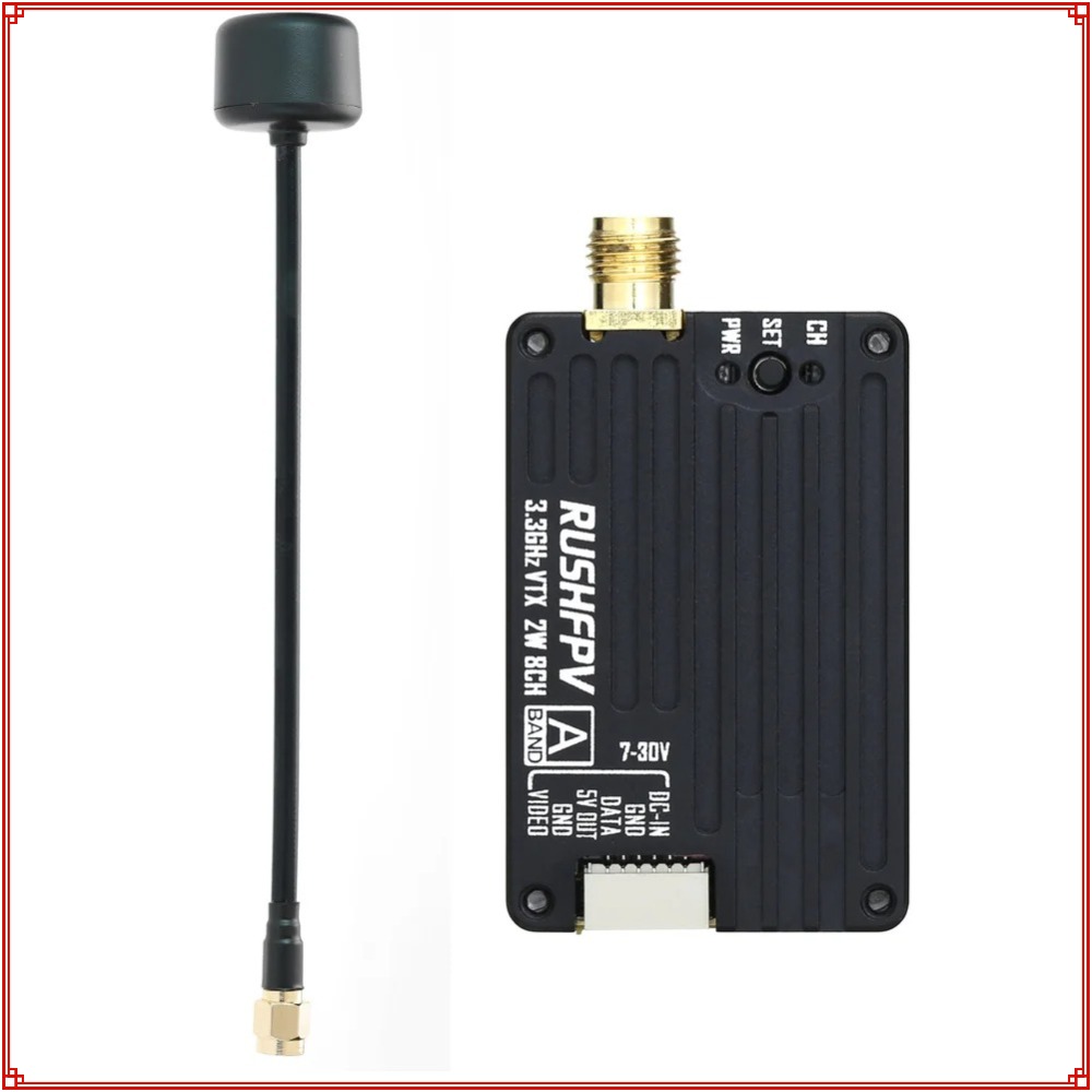 Drone Receiver - 2026年新型 RUSHFPV 3.3G 2W VTX送信機 FPV送信機受信機