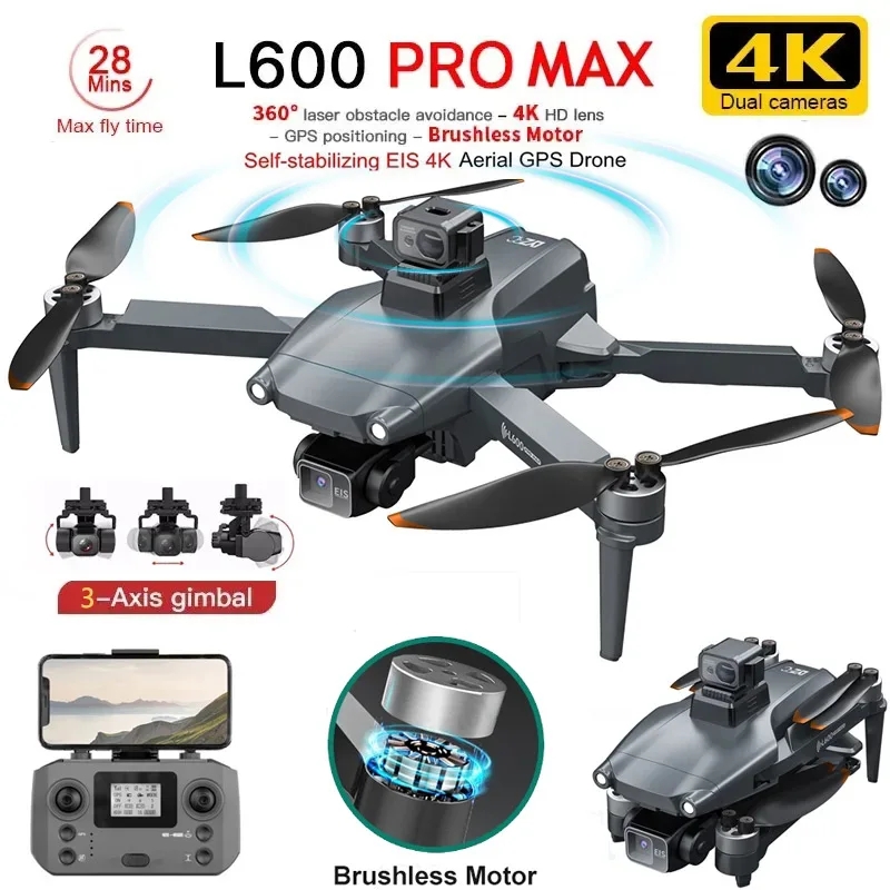 Drone Gimbal - L600 プロマックス GPS ドローンプロフェッショナル 4K 3