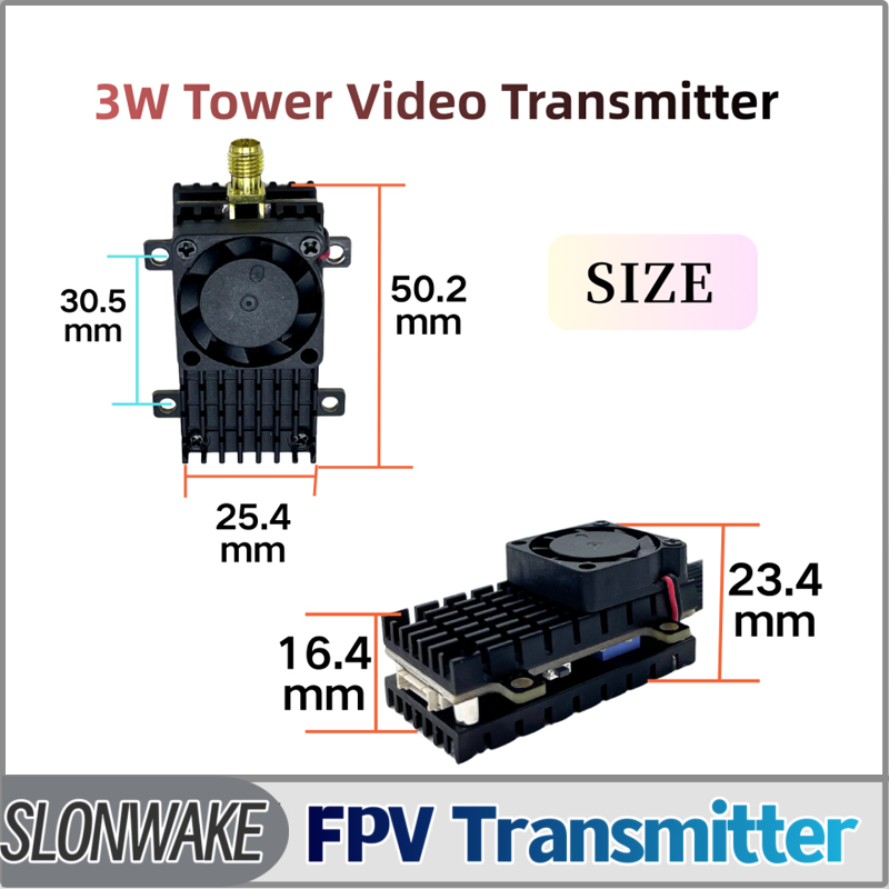 Drone Receiver - SLONWAKE 5.8G 3000mW シミュレーション VTX FPV