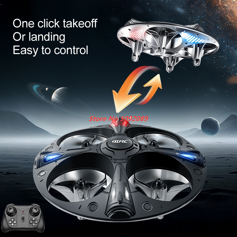 スマート姿勢保持ホバーミニリモコンヘリコプターUFO 2.4 - Drone Led Light のレビューと価格