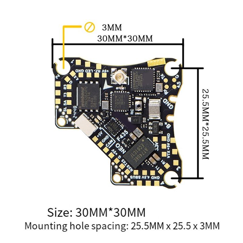 FBIL-F435 NEO 1S AIO フライトコントロー - Drone Esc のレビューと価格