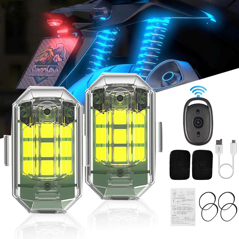 1/2/4個入り リモートオートバイライト RCドローン L - Drone Led Light のレビューと価格