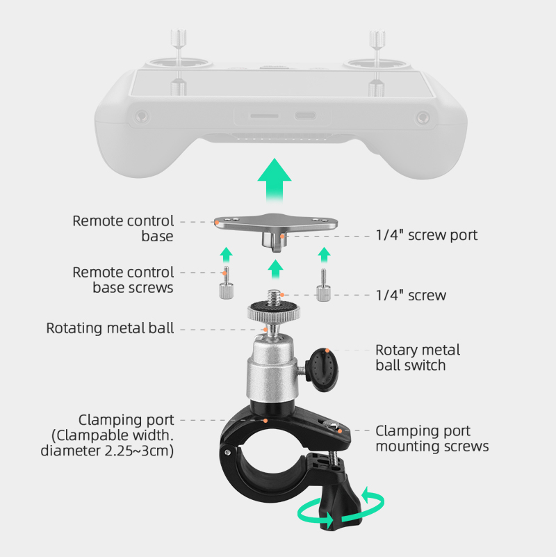 バイククリップマウント DJI Mini 3 4 Pro 自 - Dji Drone Mini 4 Pro のレビューと価格