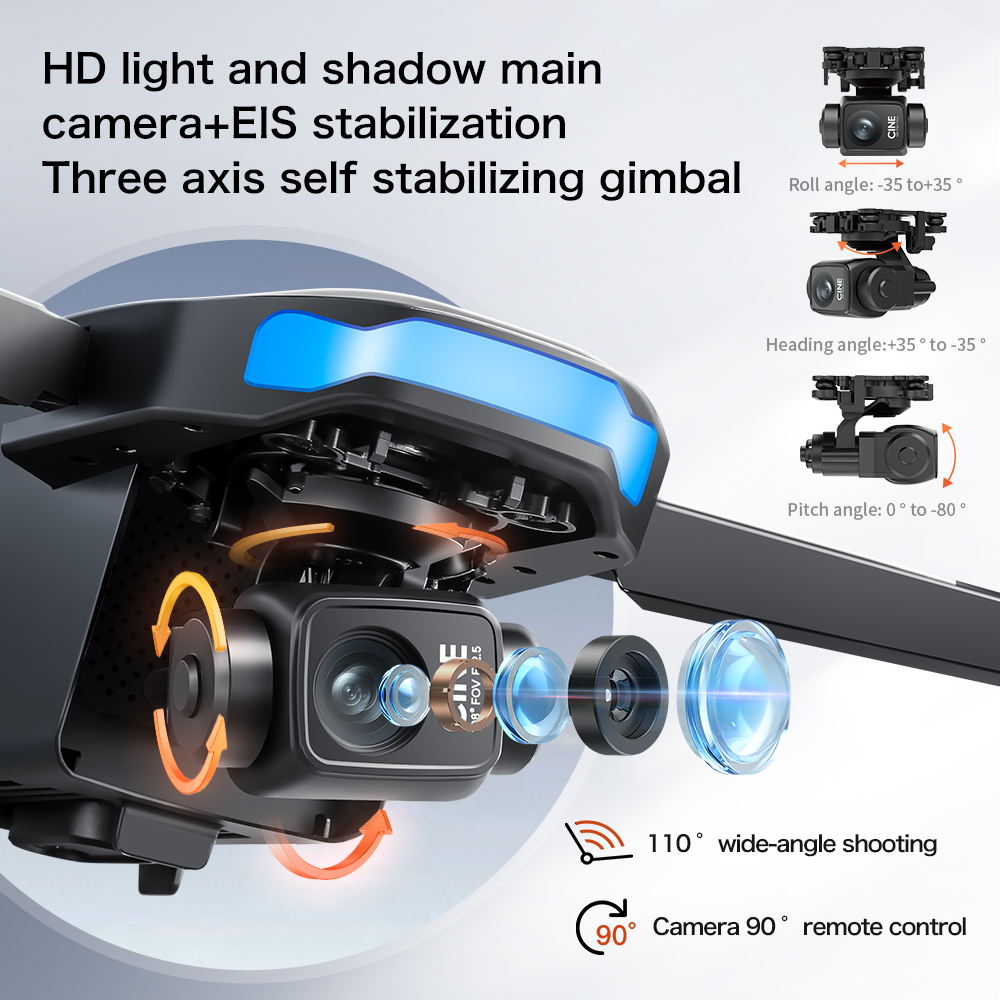 新型S-X1 MAXドローン GPS 8Kプロフェッショナル - Drone Gimbal のレビューと価格